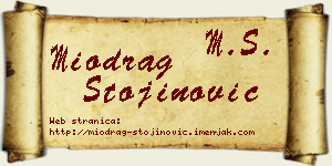 Miodrag Stojinović vizit kartica